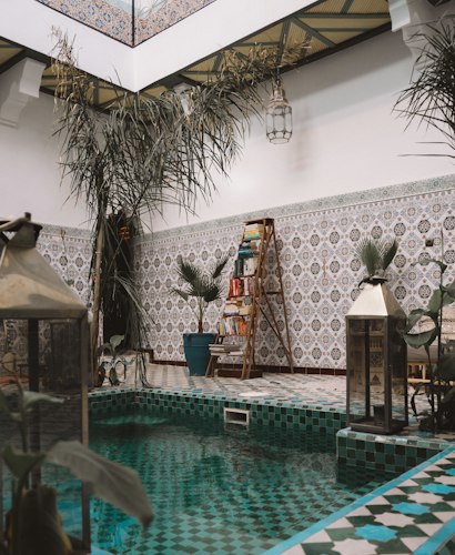 Piscine du riad